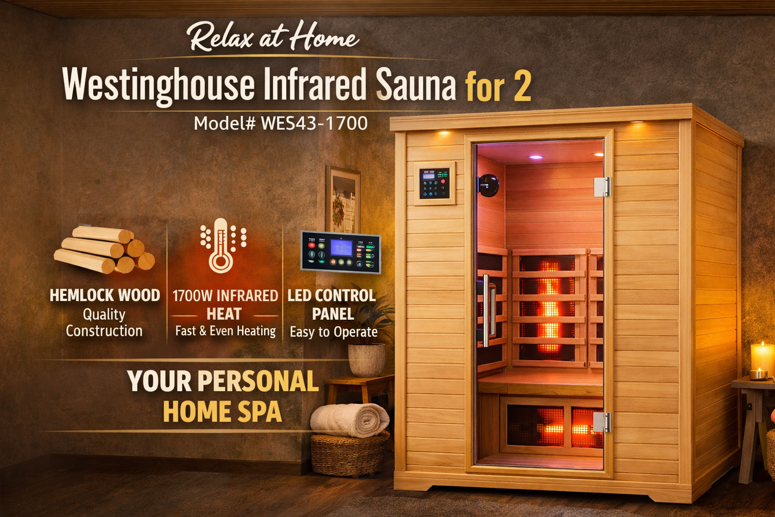 Westinghouse infrared sauna