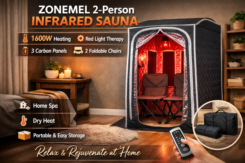 ZONEMEL 2-Person Portable Infrared Sauna