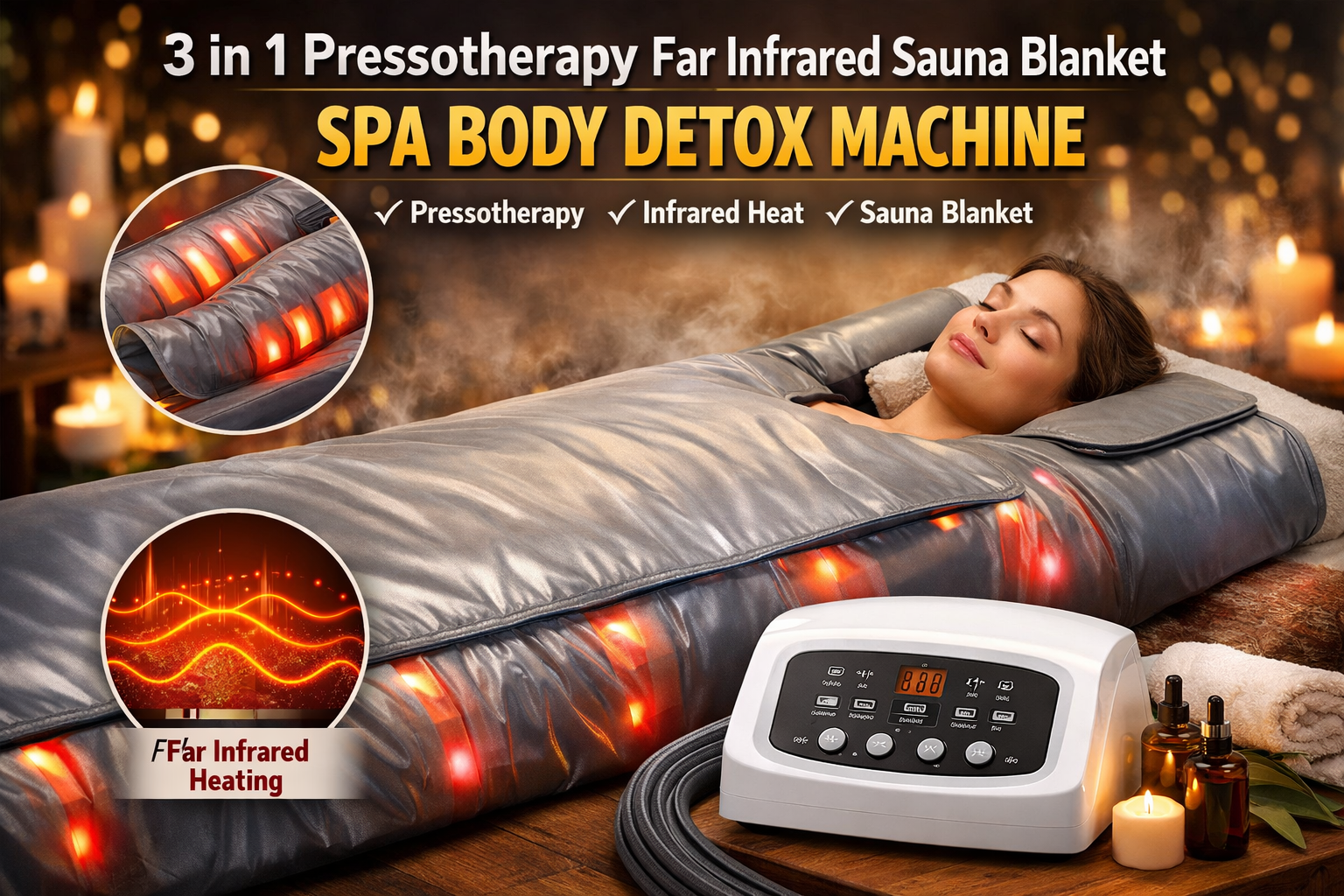 3 in 1 Pressotherapy Far Infrared Sauna