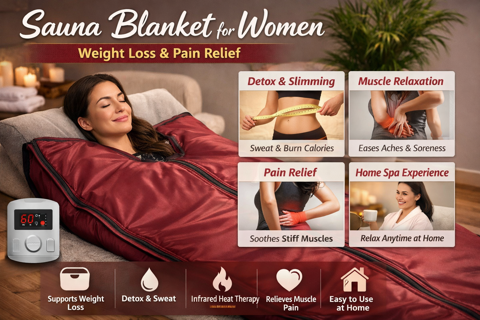 Sauna Blanket for Women