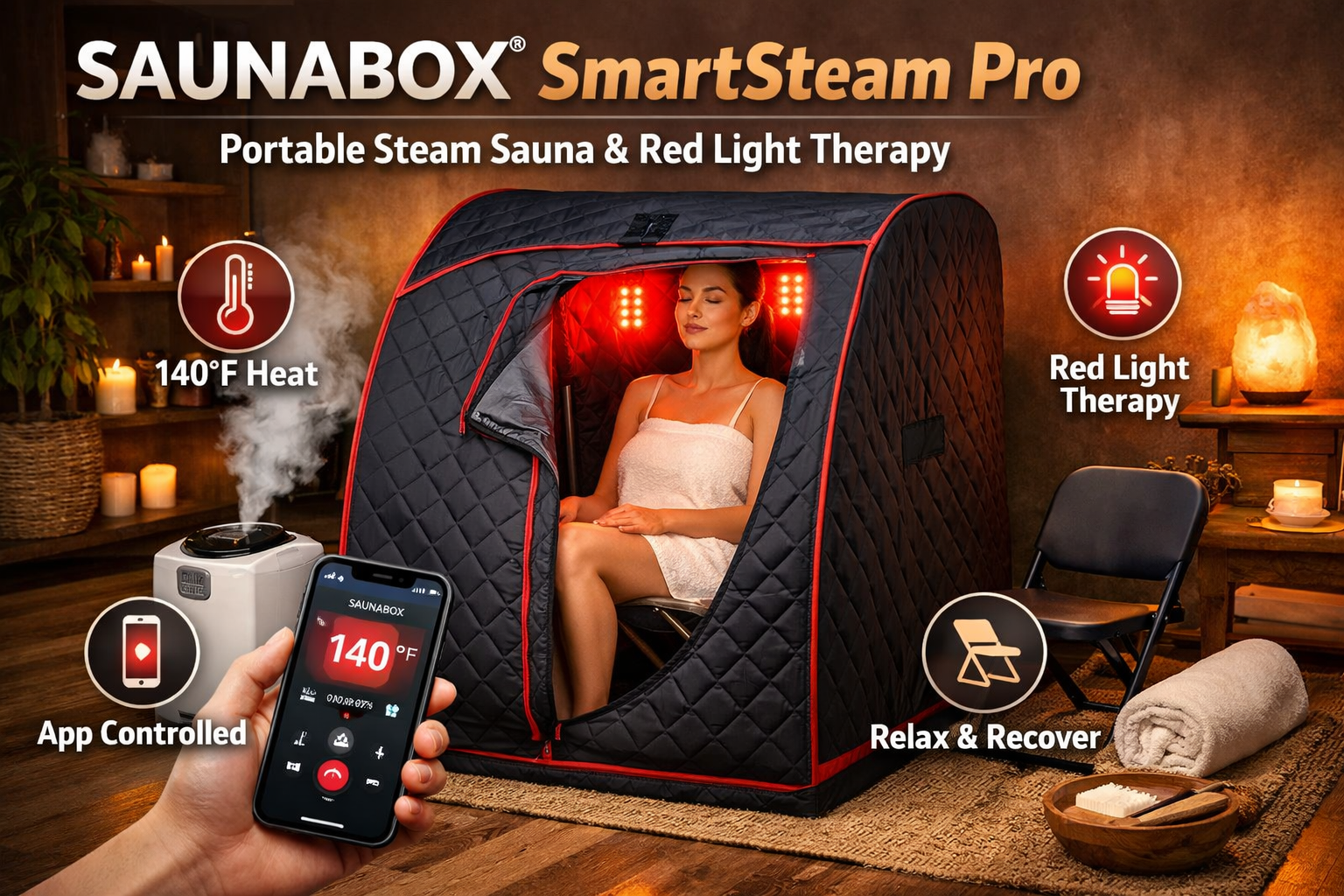 SmartSteam Pro Portable Steam Sauna