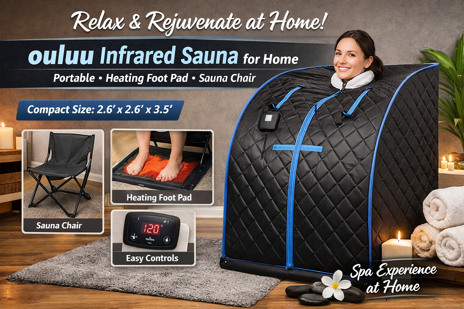 Ouluu Infrared Saunas for Home Review: A Convenient Portable Sauna Experience