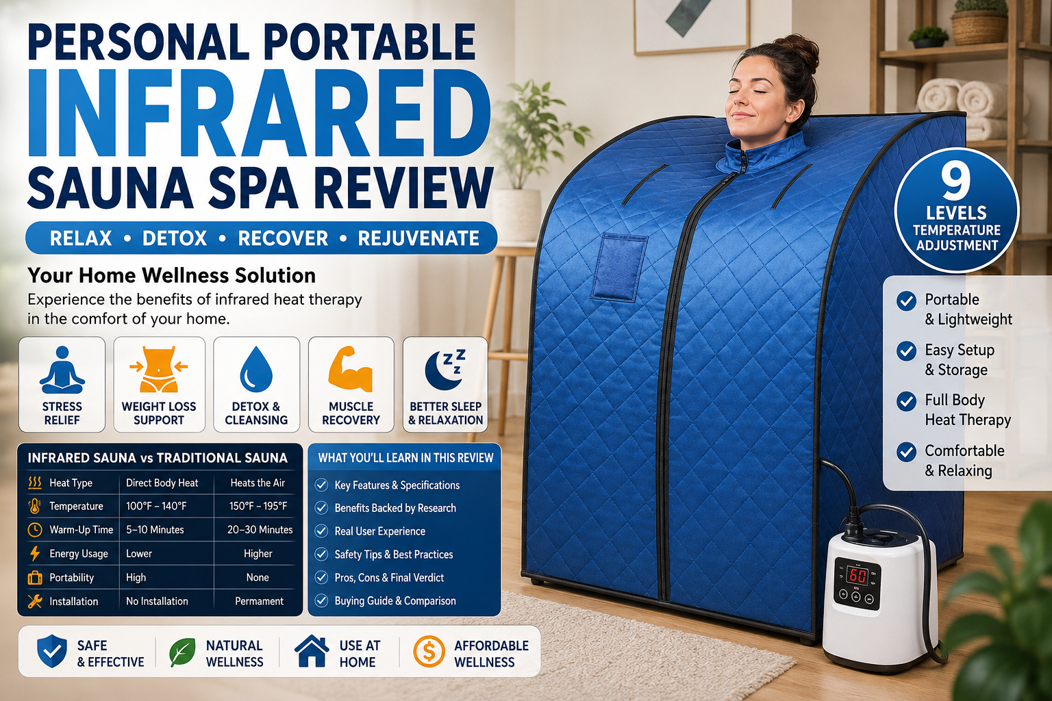 Personal Portable Infrared Sauna Spa Review: Is This Home Wellness Solution Worth Buying?