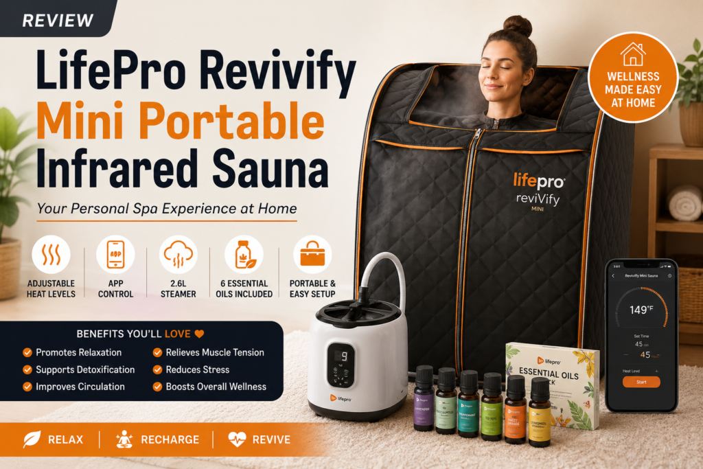 LifePro Revivify Mini Portable Infrared Sauna,