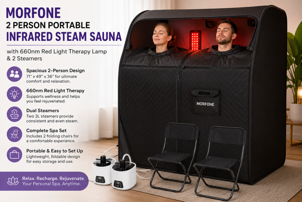 Morfone 2 Person Portable Infrared Steam Sauna